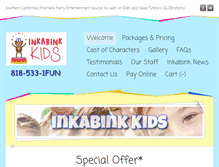 Tablet Screenshot of inkabinkkids.com